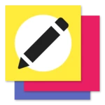 floating stickies android application logo